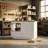 Craft Table With Extendable Tabletop, Open Storage & Drawer