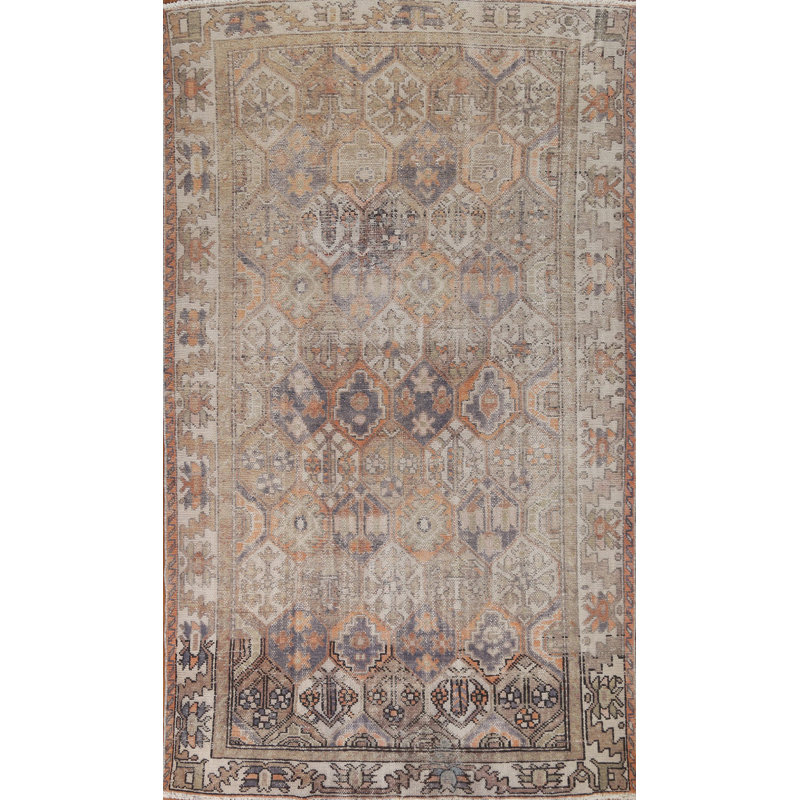 Tapis orange unique 6 pi 4 po x 9 pi 8 po Savelie 1960