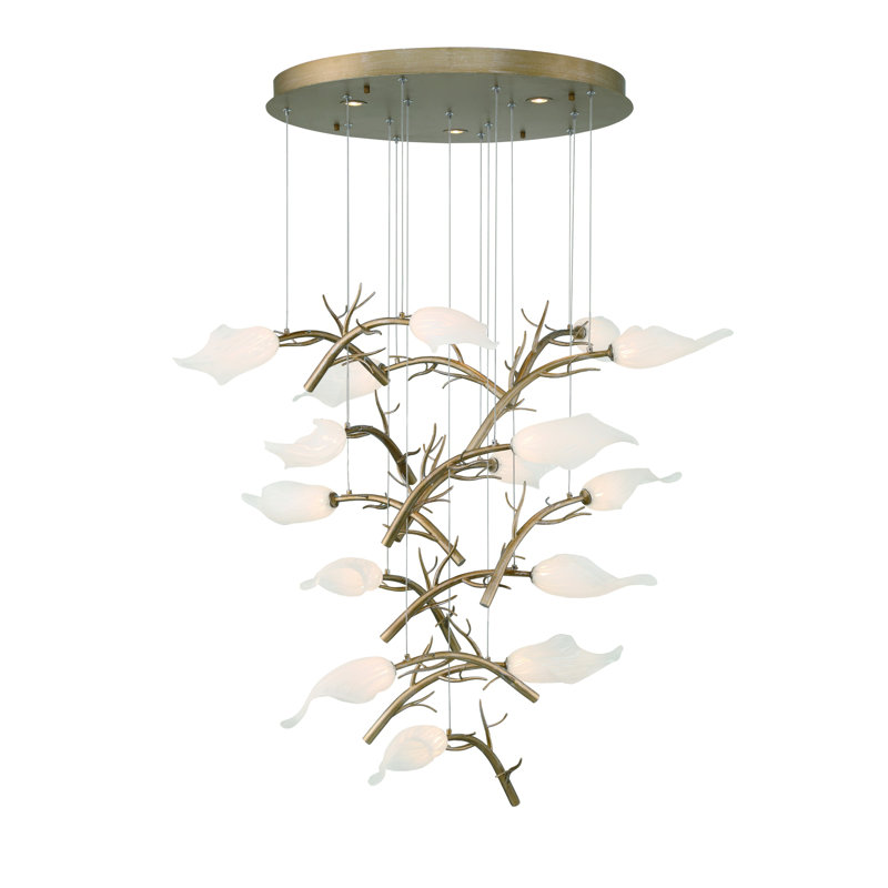Lustre 15 lumières à DEL Matéria