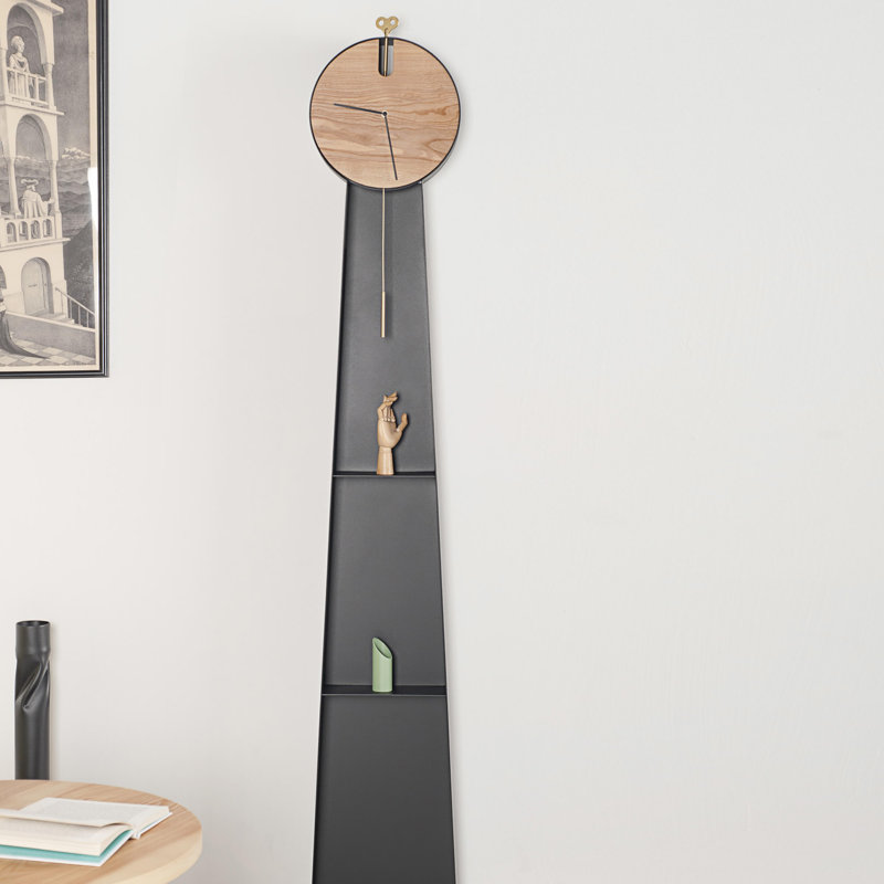 Aisha Metal Wall Clock, Black
