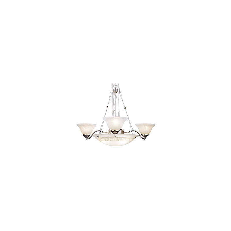 Lustree classique/traditionnel 6 lumières ombrée