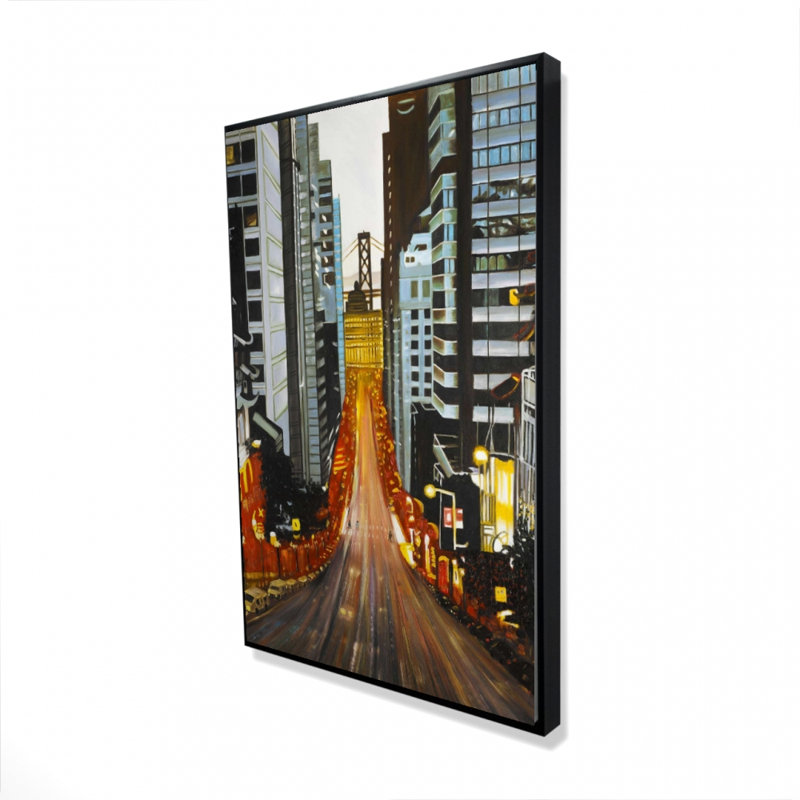 «San Francisco By Night» sur toile, H 36 po x l 24 po