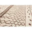 Tapis de zone en laine beige/brune 6 pi 1 po x 8 pi 10 po one-of-kind à la main noué la Grogan