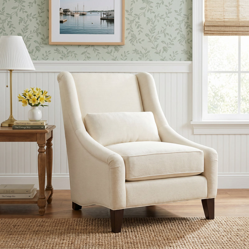Adriana Chair, Sky Blue Cotton