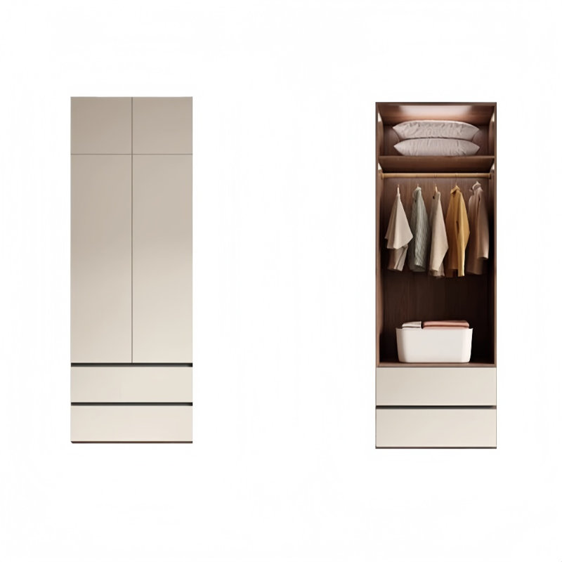 Garde-robe simple de style crème