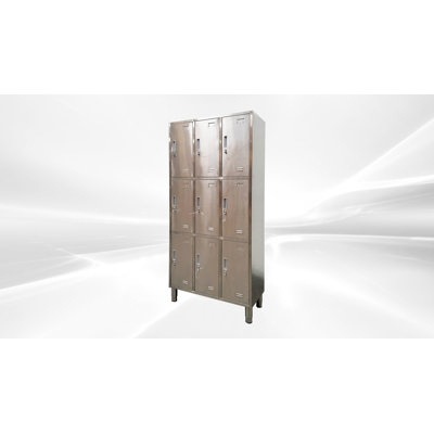 Casier en acier inoxydable 9 portes Nsf assemblé