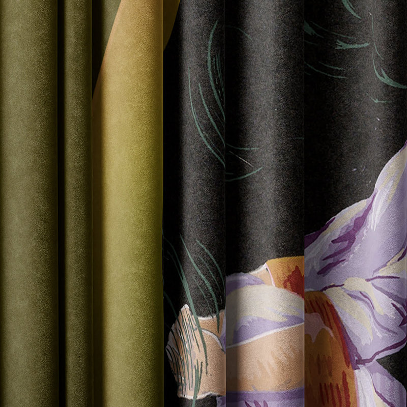 Velvet Blackout Curtain Panel Pair, 148cm Width x 200cm Drop