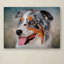 «Blue Merle Australian Shepherd Portrait», impression sur toile tendue Vidur-22069155