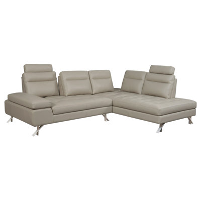 Canapé modulaire en cuir véritable Abington 