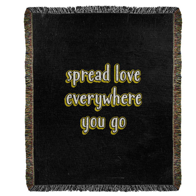Hand Woven Throw Blanket, Full, Yellow