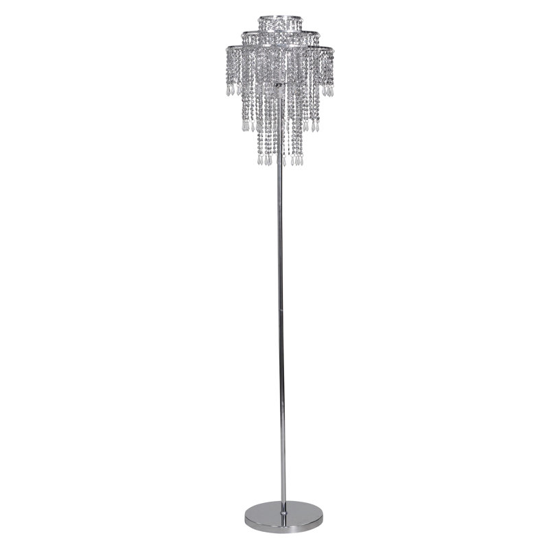 Auden 147cm Chrome Traditional Floor Lamp