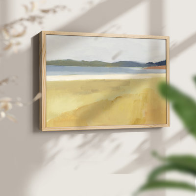 Ochre Seaside II -Framed Print - Restickable