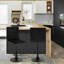 Dequez Upholstered Counter Stool with Metal Frame-816094094-816094093