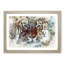 Tiger in the Blue in Abstract - Picture Frame Painting Print-55611364-55611368