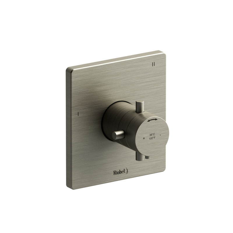Pallace™ 1/2" Therm & Pressure Balance Trim with up to 3 Functions, Brushed Nickel