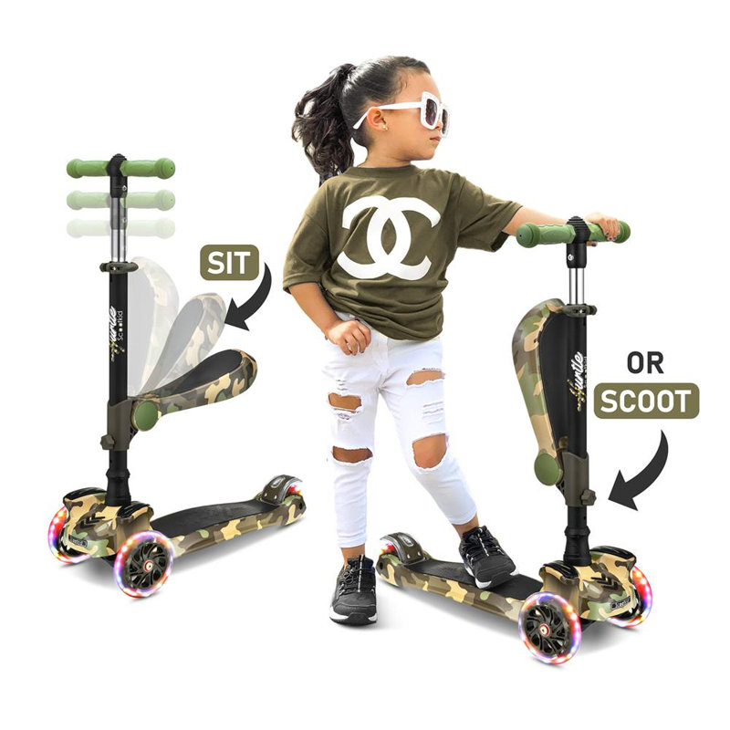 Hurtle Scooter, Camo Green