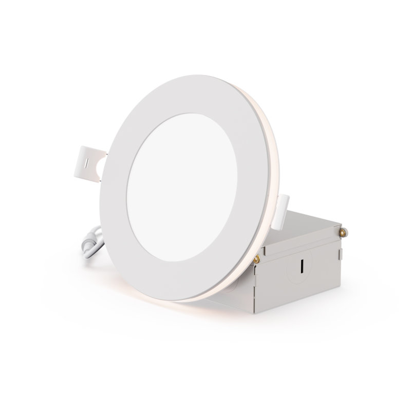 4" Slim Recessed LED with Night Light, 9W, 5CCT Selectable, Triac Dimmable