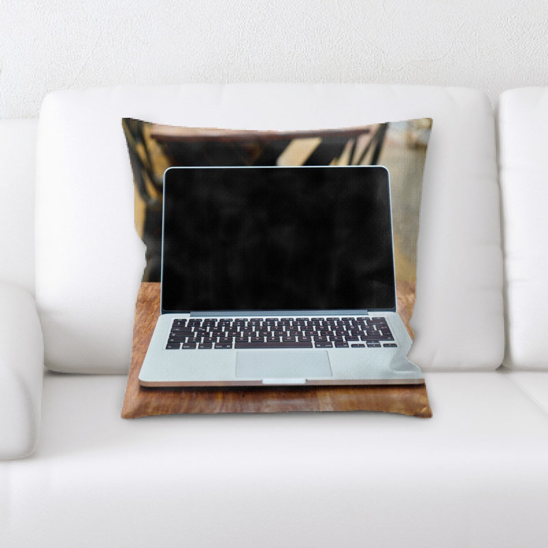 Coussin décoratif café