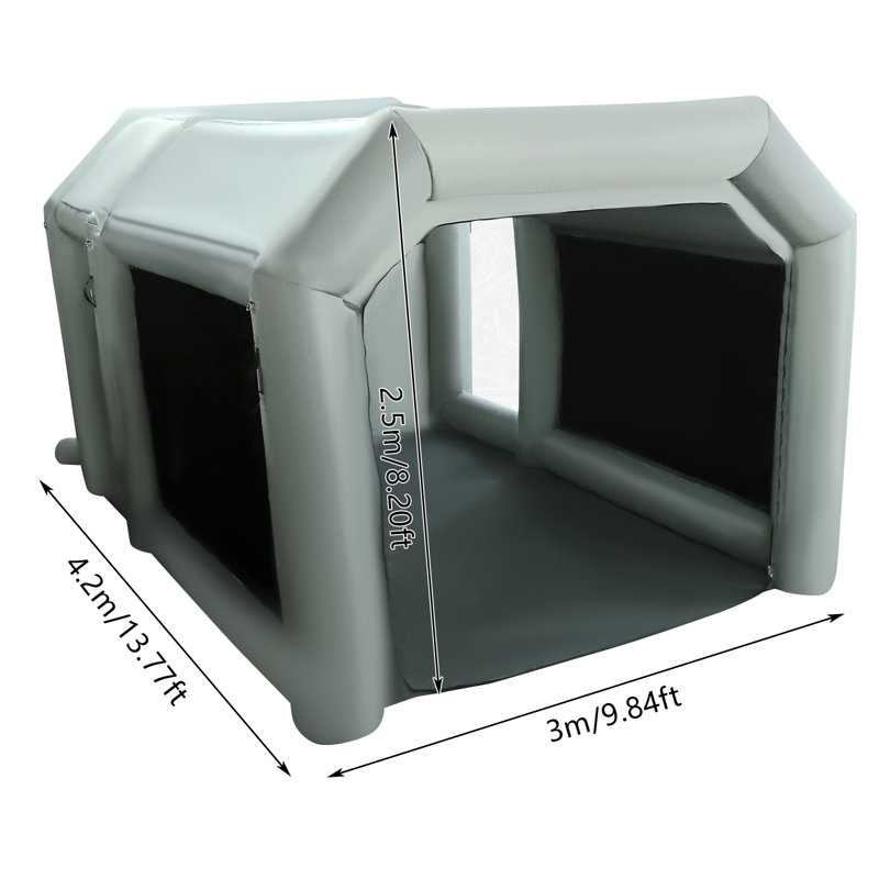 Portable Inflatable Paint Booth Tent With Blowers