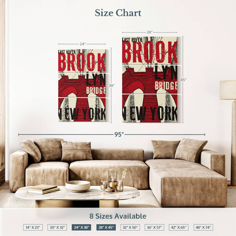 Pont rouge de Niclyn, grunge rouge, Brooklyn, H 45 po x l 28 po