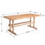 Ensemble de salle à manger de style Mid-Century moderne en bois et chaises rembourrées pour la maison, la cuisine et la salle à manger-112497318