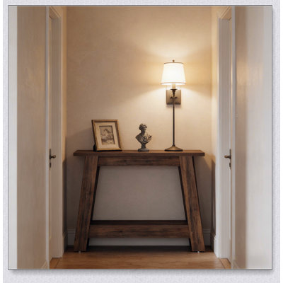 Rustic Console Table,2-Tier Entryway Table,Narrow Sofa Table