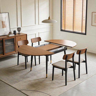 Table de salle à manger extensible en noyer