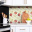 Self Adhesive Vinyl Splashback Wall Panel Sticker Tile Peel Stick 100x50 cm Red apples
