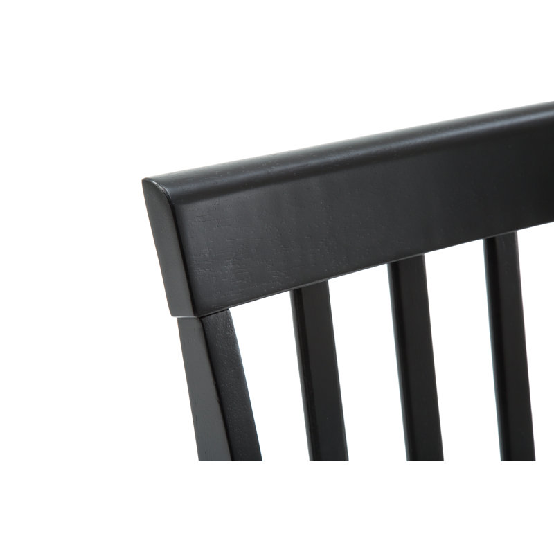 Raffe 18'' H Solid Wood Side Chair, Black/Cherry