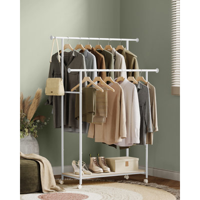 Seith 98.5cm Rolling Clothing Rack
