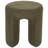 Lejin Teddy Upholstered Accent Ottoman Stool, Green Modern Two-Leg Footstool, 18-Inch-1675419769