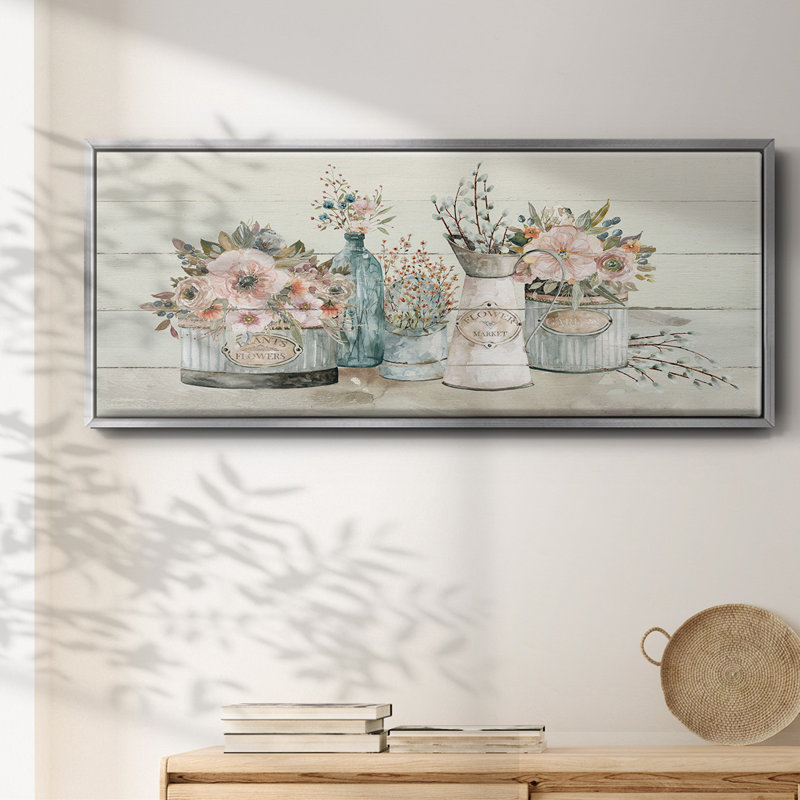 Marché aux fleurs - Toile encadrée