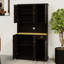 Armoire de rangement de 71 po avec comptoir pour four à micro-ondes 71 po