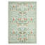 Tapis floral lavable à la machine avec envers en caoutchouc durable pour le salon-130108709-130108713
