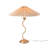 Modern Gold Pleated Table Lamp