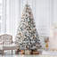 Sapin de Noël floqué et illuminé-75830544