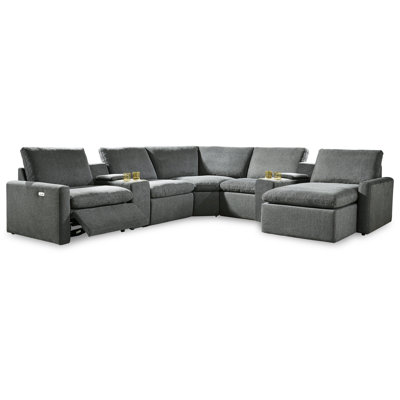 Pikulova 7 - Piece Upholstered Power Reclining Sectional