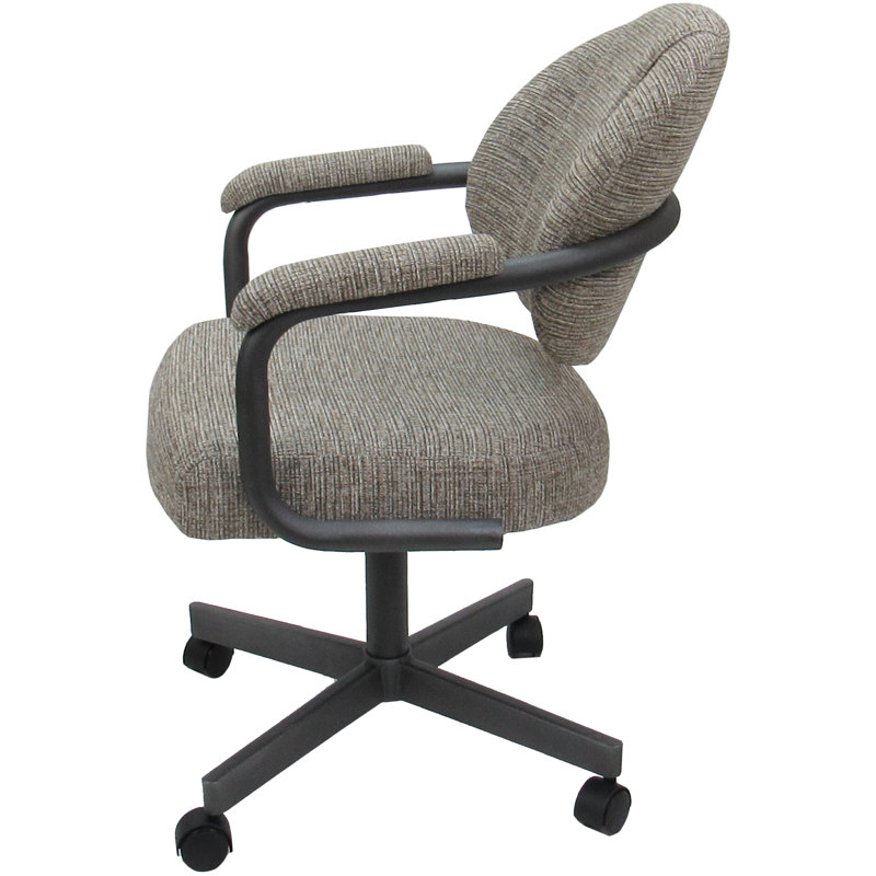 Chaise avec accoudoirs Magaw, Gris