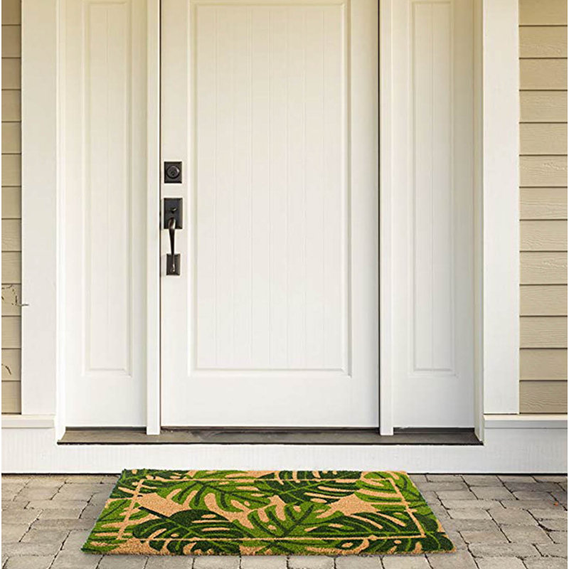 Velazco Non-Slip Floral Outdoor Doormat