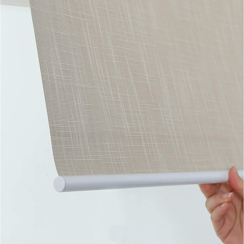 UV Protection 100% Blackout Cordless Roller Shade, 32"W x 64"L, Biscuit