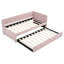 Lit de jour simple rembourré avec couchette-370595049