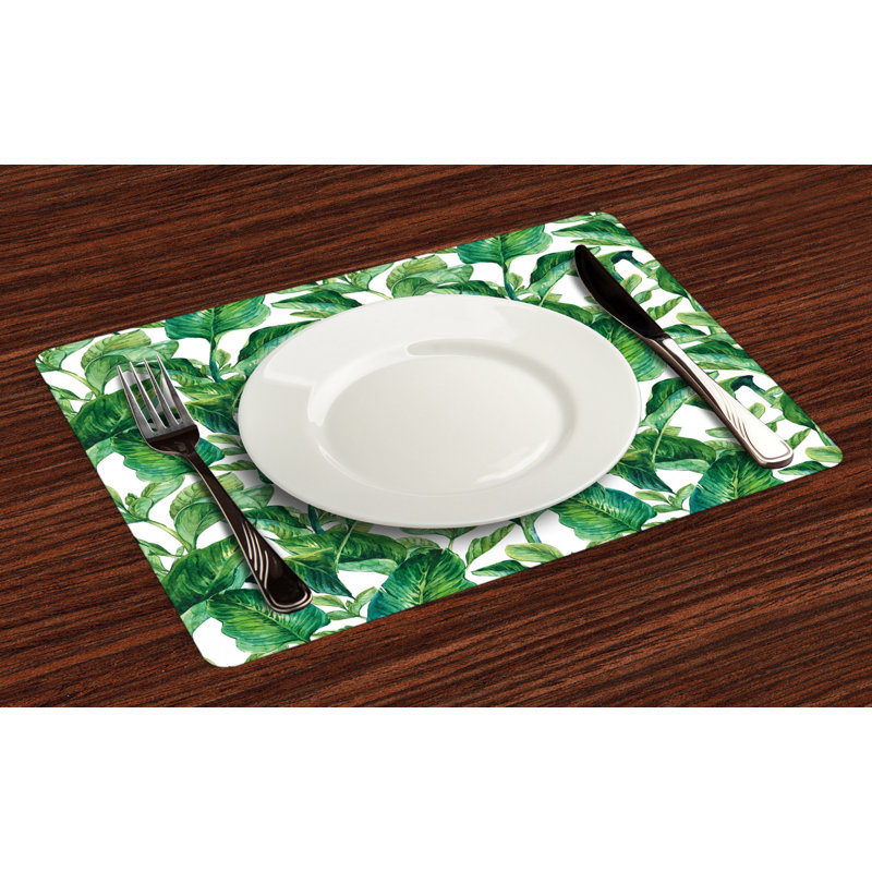 Polyester Floral Rectangle Placemat