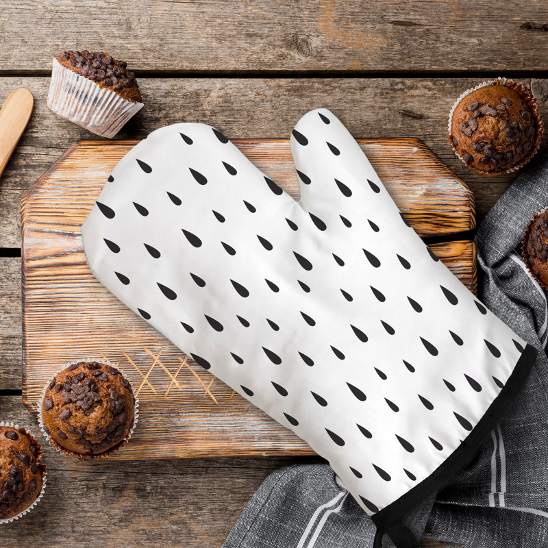 Bee Charm Glow Oven Mitt Cotton Twill