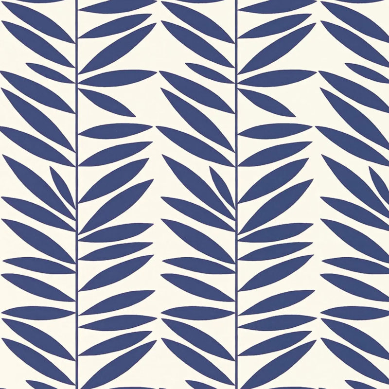 Papier peint à feuilles, Marin