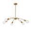 Lustre araignée en métal 6 lumières Classic
