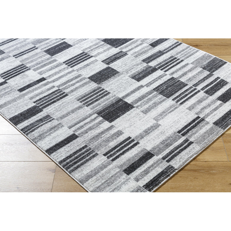 Khylynn Checkered Indoor Rug, Rectangle 5'3" x 7'3"