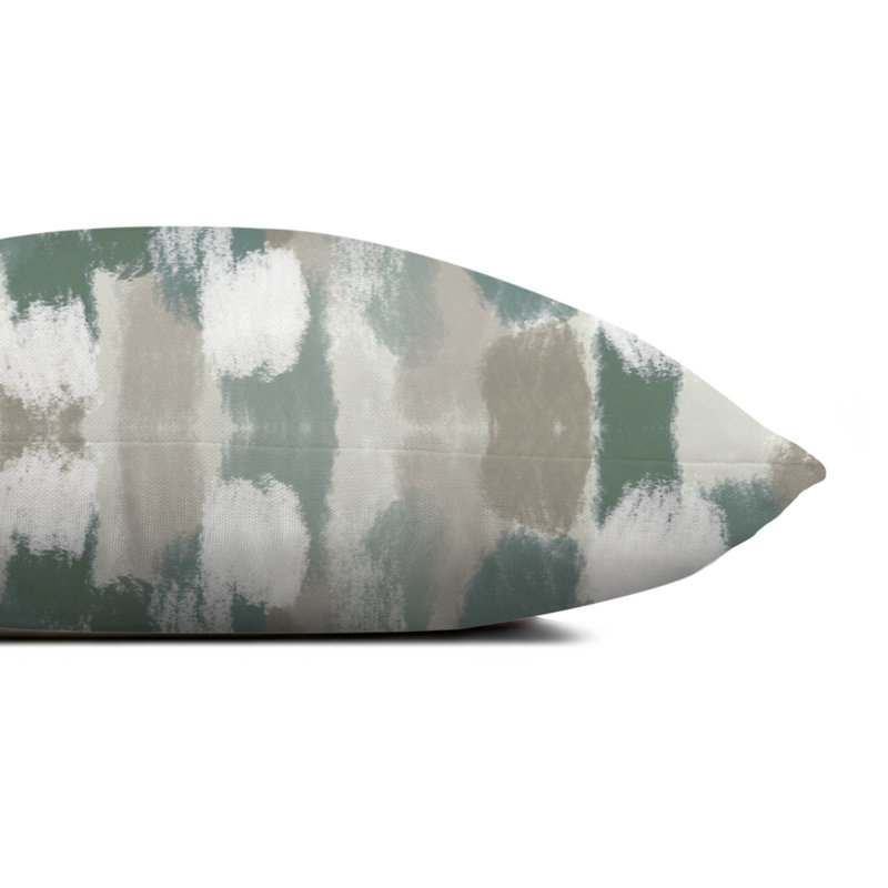  Housse et insert de coussin d'extérieur carré Brushstroke, Vert