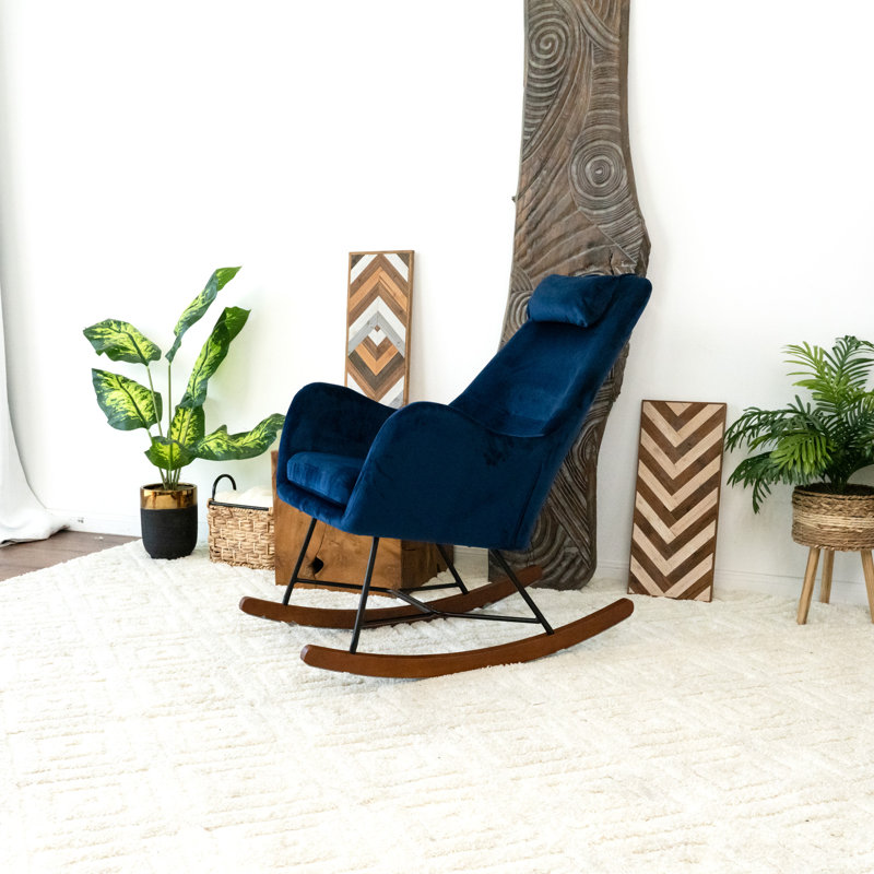 Chaise berçante Niell, Bleu