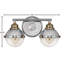 Kyoto 2 Light Seeded Dimmable Vanity Light