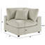 Coin d'angle - Velours côtelé beige-1889023834